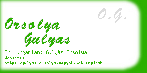 orsolya gulyas business card