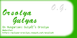 orsolya gulyas business card